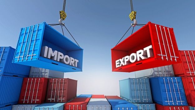 Shipping containers ready for export